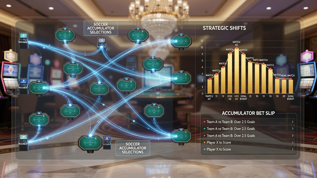 Casino floor layout showing traffic patterns between poker rooms and sports betting areas at an integrated resort